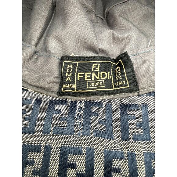 Fendi FF Dark Blue Jacquard Bucket Hat No Size Tag main image 10